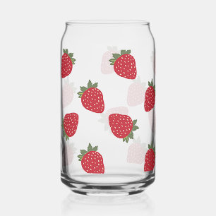 Strawberries Can Glass