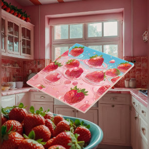 Strawberries Ceramic Tile