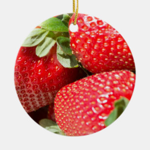 Strawberries Ceramic Tree Decoration