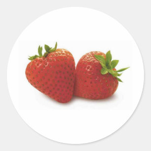 Strawberries Classic Round Sticker