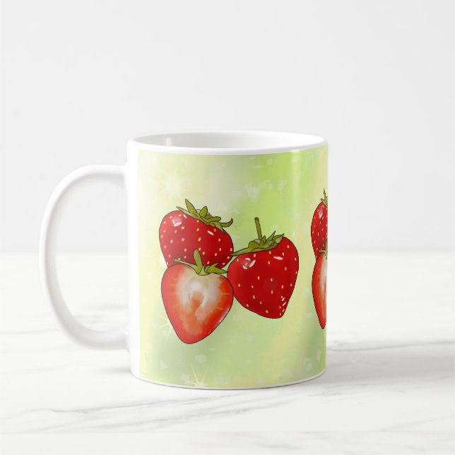 strawberries  coffee mug (Left)