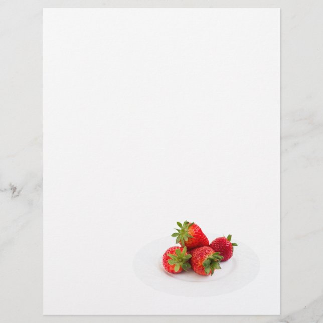 Strawberries Custom Letterhead (Front)