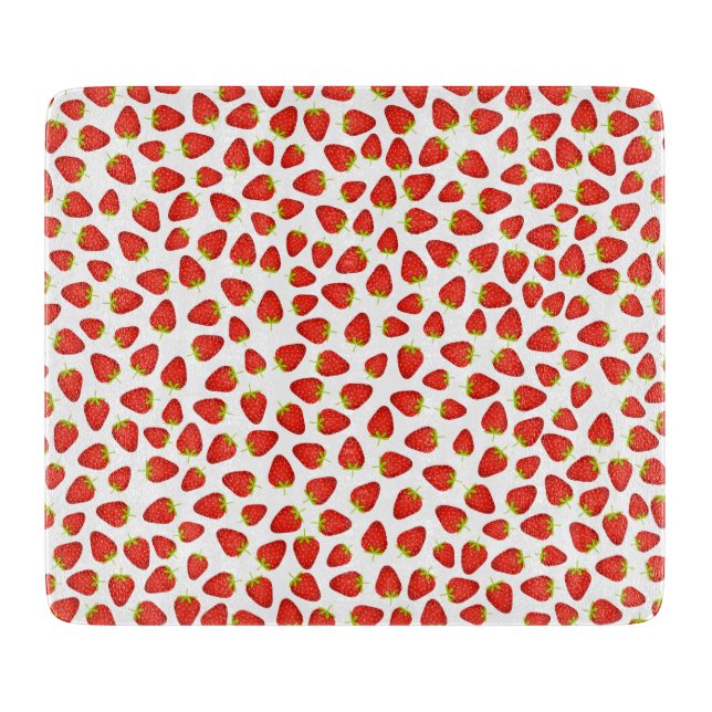 Strawberries Cutting Board (Front)