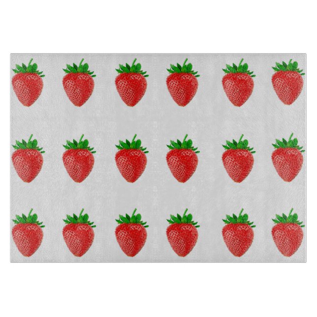 Strawberries Cutting Board (Front)