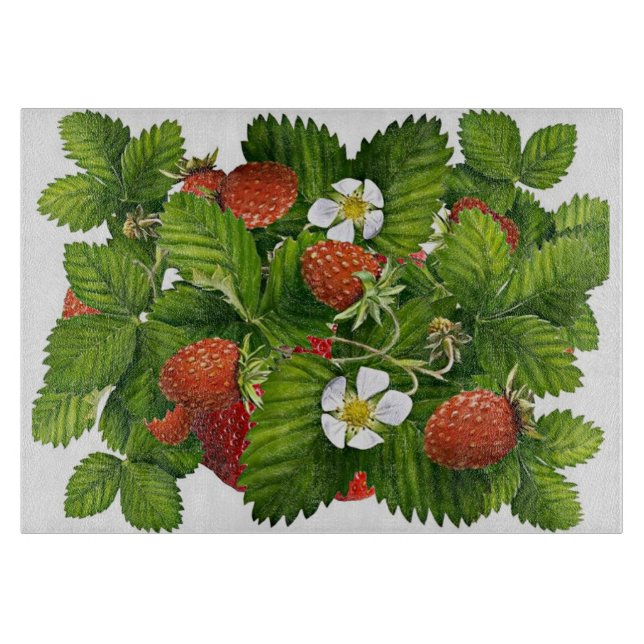 Strawberries cutting board (Front)