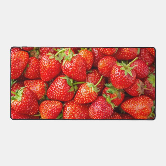 Strawberries Desk Mat (Front)