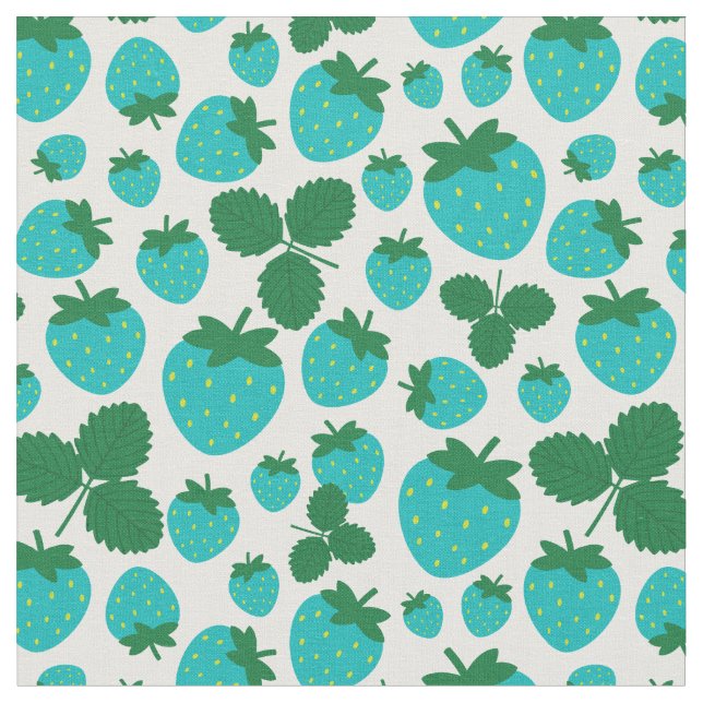 Strawberries Fabric (Close Up)