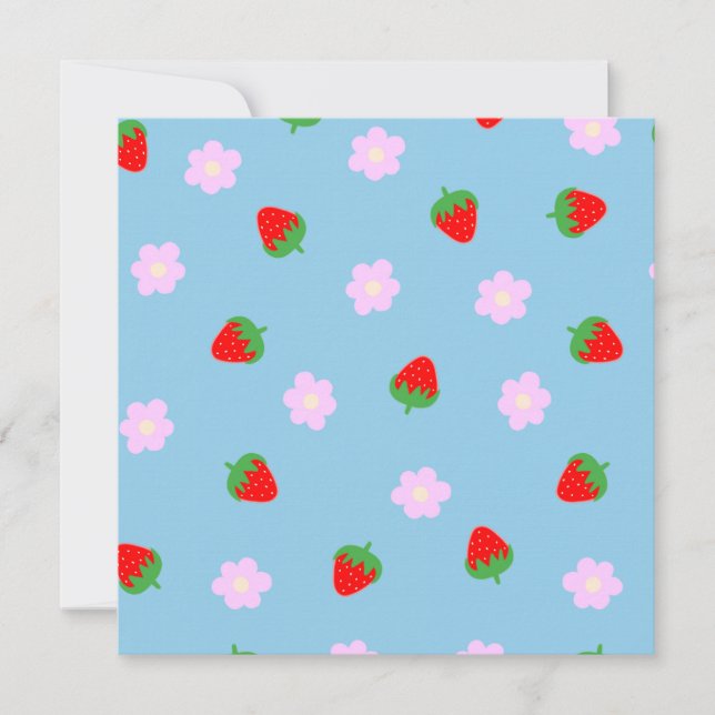 Strawberries & Flowers (Front)