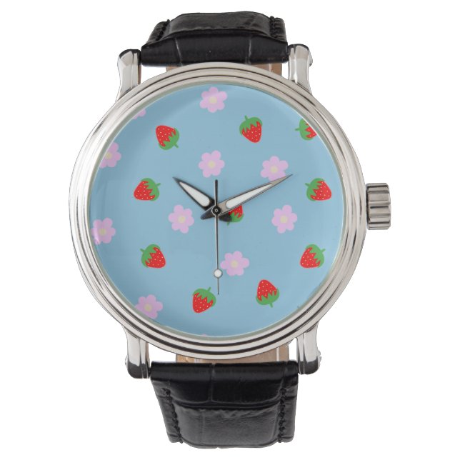 Strawberries & Flowers Watch (Front)