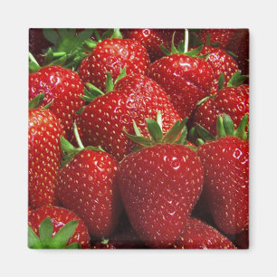 Strawberries fridge magnet