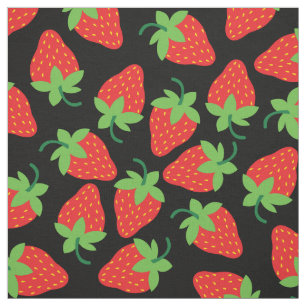 Strawberries Fruit Cute Kids Food Fabric