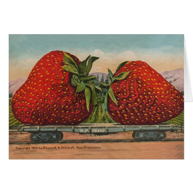 Strawberries Giant Antique Fruit Fun (Front Horizontal)