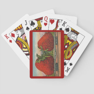 Strawberries Giant Antique Fruit Fun Playing Cards