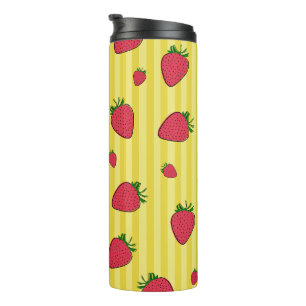 Strawberries Illustration Thermal Tumbler