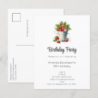 Strawberries in a Bucket Birthday