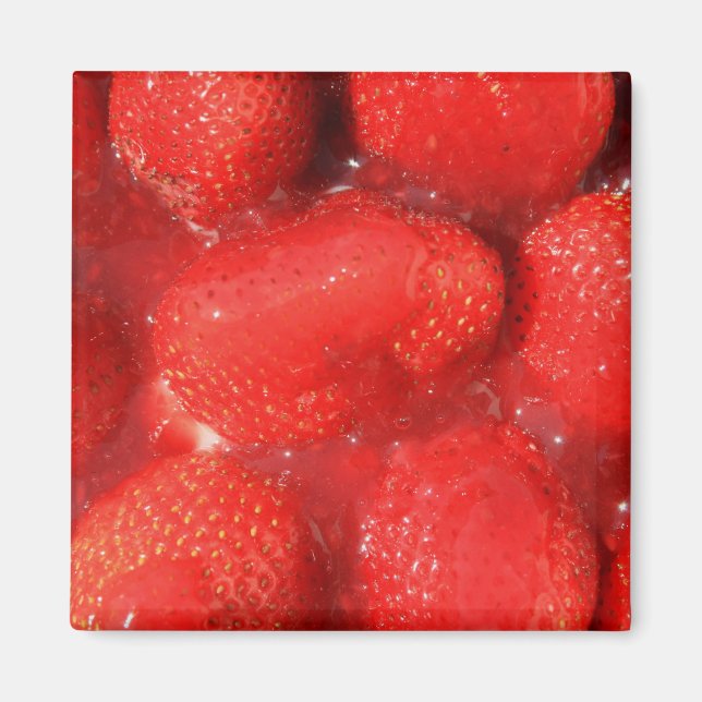 Strawberries in Jelly Magnet (Front)
