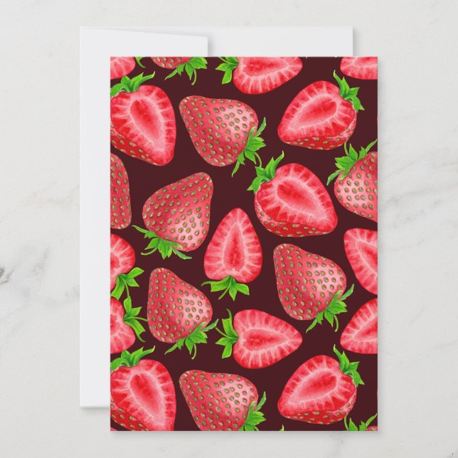 Strawberries Invitation (Front)