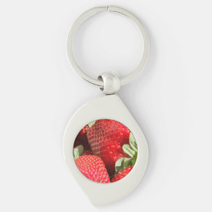 Strawberries Key Ring