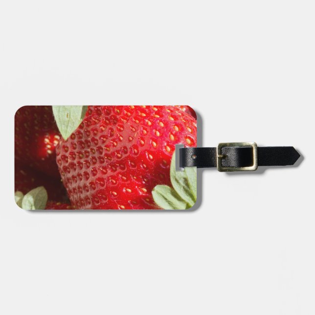 Strawberries Luggage Tag (Front Horizontal)