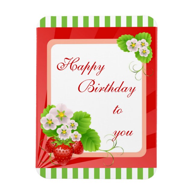 Strawberries Magnet (Vertical)