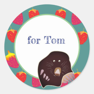 Strawberries, Mole Kids Celebration Sticker