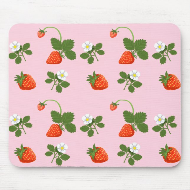 Strawberries Mouse Mat (Front)