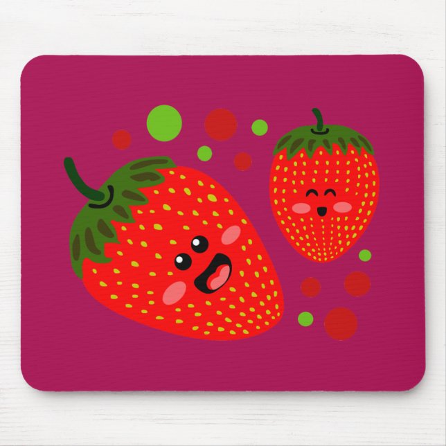 Strawberries Mouse Mat (Front)