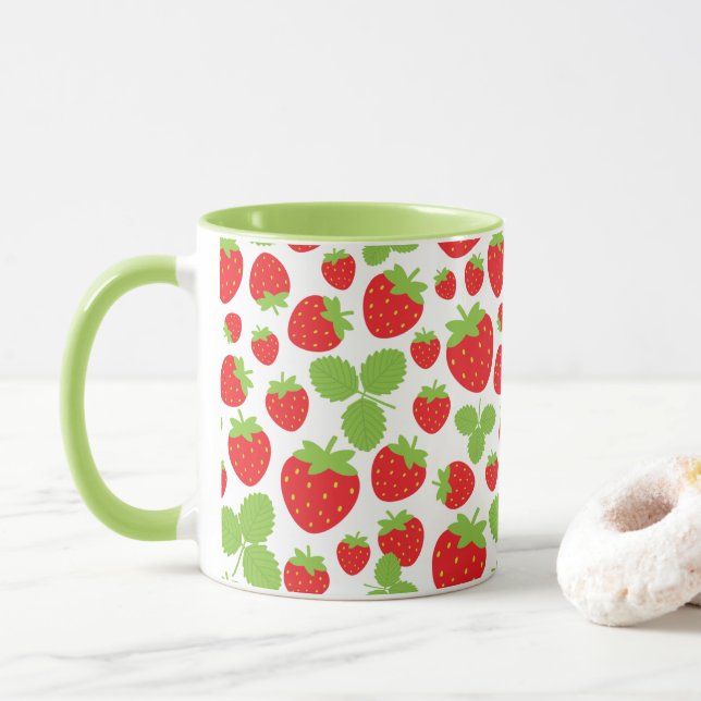 Strawberries Mug (With Donut)
