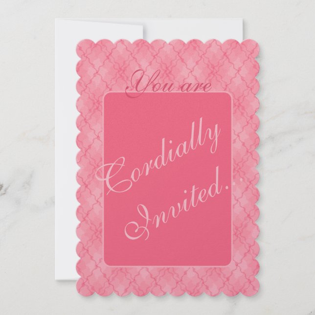 Strawberries n Cream Invitation (Front)