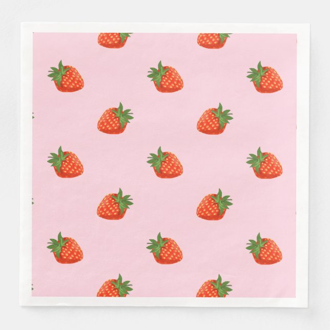 Strawberries Napkin (Front)