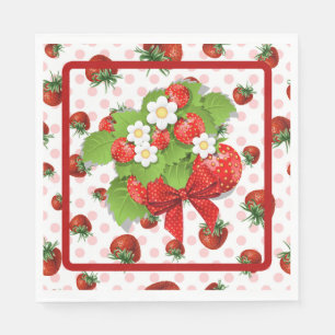 Strawberries napkin