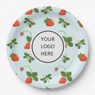 Strawberries Paper Plate