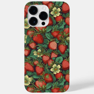 Strawberries Pattern Case-Mate iPhone 14 Pro Max Case