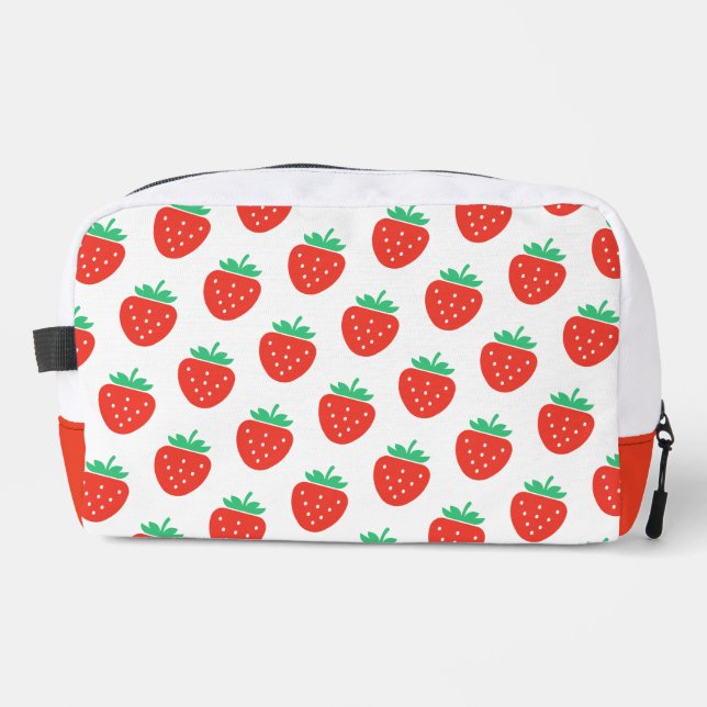strawberries pattern dopp kit (Front)