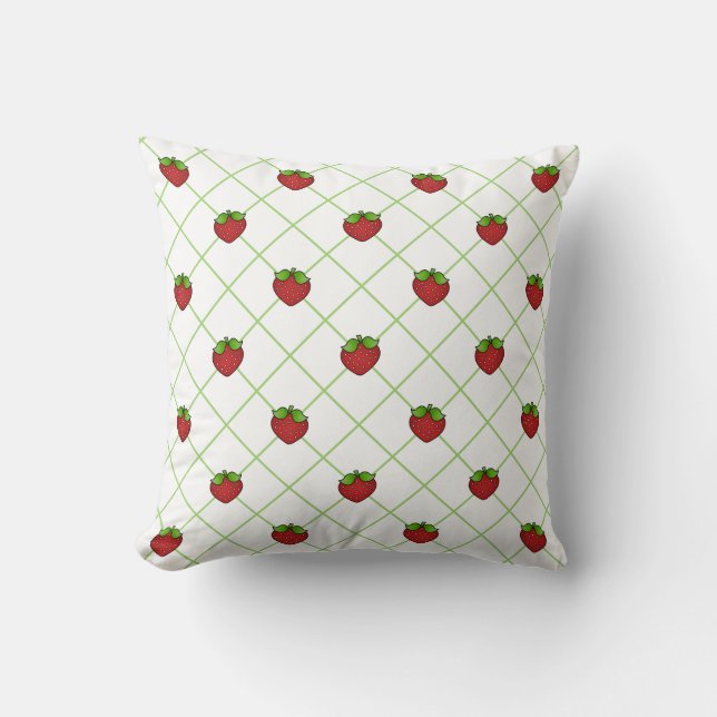 Strawberries Pillow (Front)