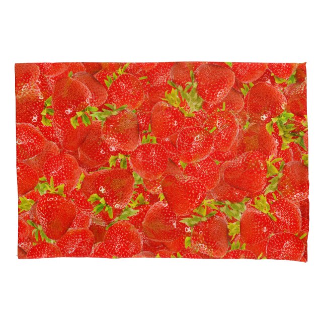 Strawberries Pillowcase (Front-Left)