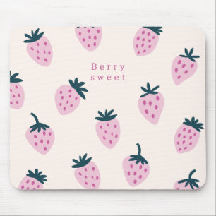 Strawberries pink  mouse mat