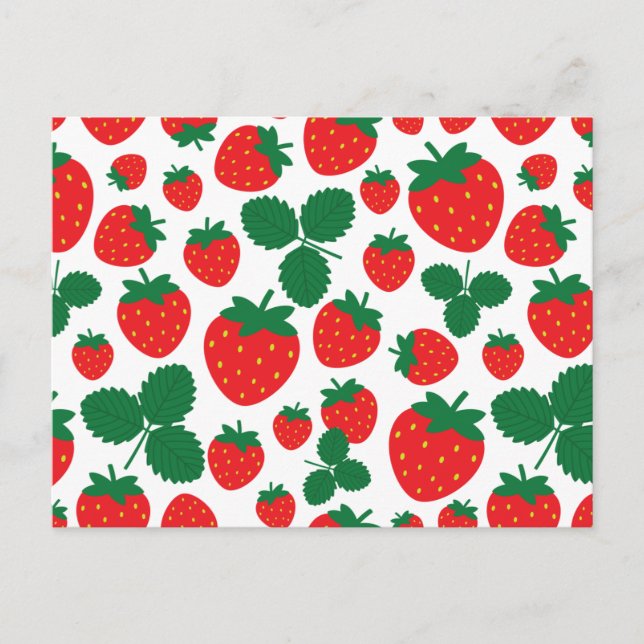 Strawberries Postcard (Front)