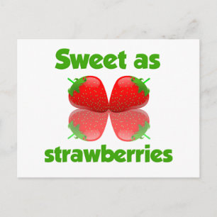 Strawberries postcard