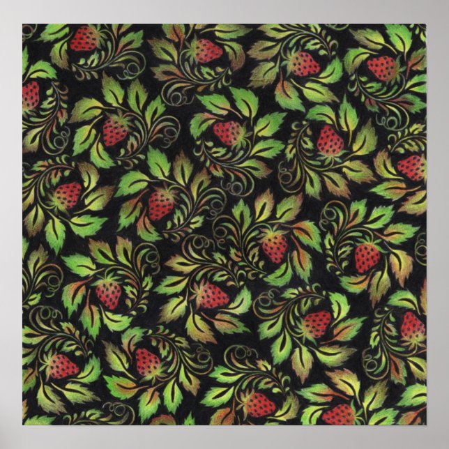 strawberries poster (Front)