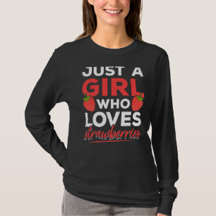 Strawberries Red Berry Summer Food Women Girls Str T-Shirt