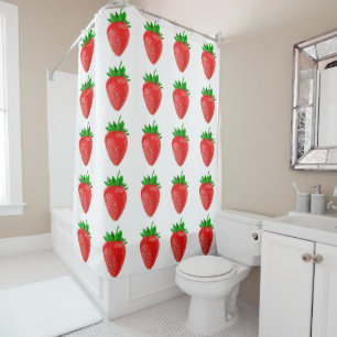 Strawberries Shower Curtain