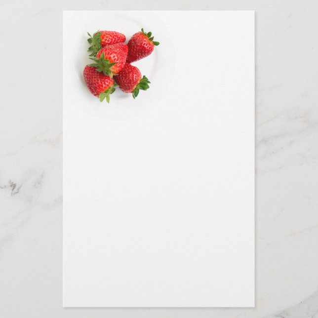 Strawberries Stationery (Front)