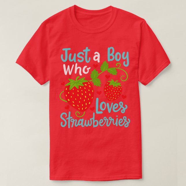 Strawberries Strawberry Lover 1 T-Shirt (Design Front)