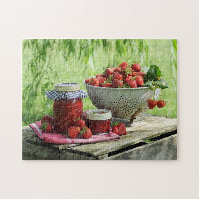 Strawberries Strawberry Picnic Photography Jigsaw Puzzle (Horizontal)