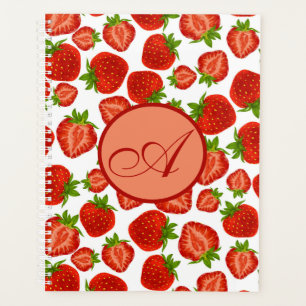 Strawberries Strawberry Retro Trendy Fun Planner