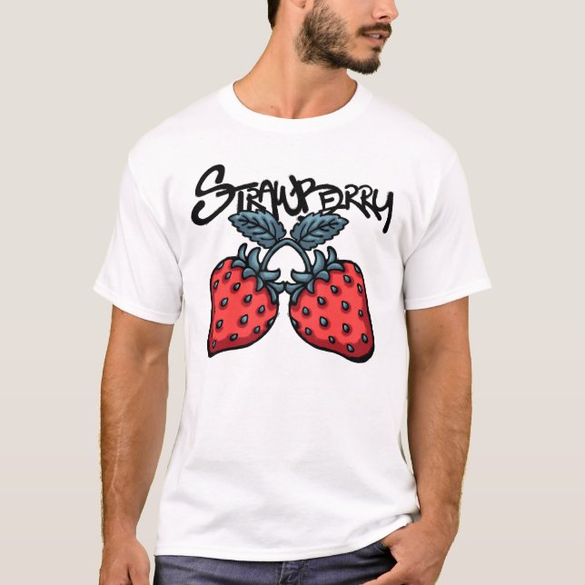 Strawberries streetwear T-Shirt (Front)