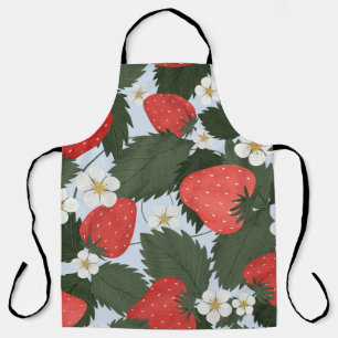 Strawberries: summer fruit pattern design. apron