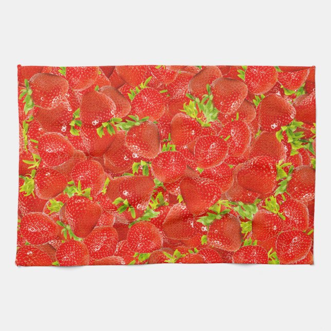 Strawberries Tea Towel (Horizontal)