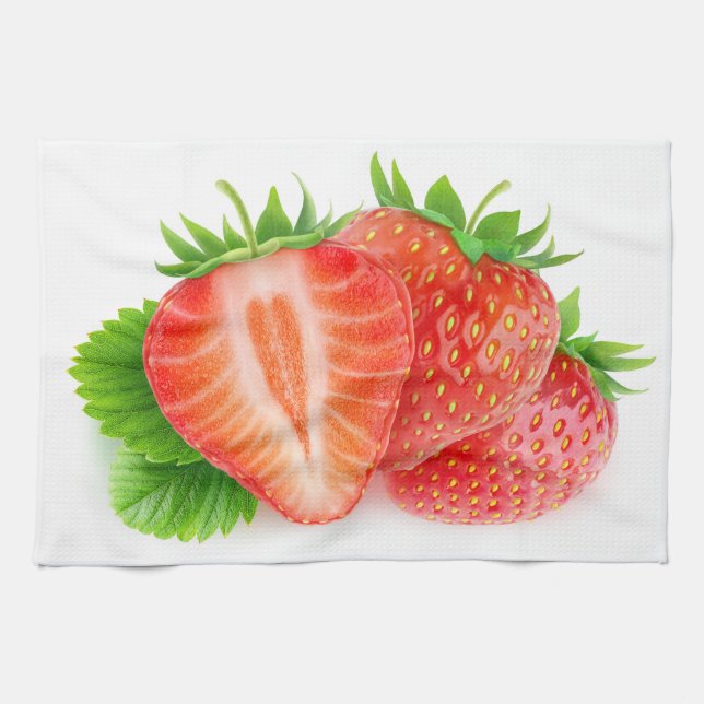 Strawberries Tea Towel (Horizontal)